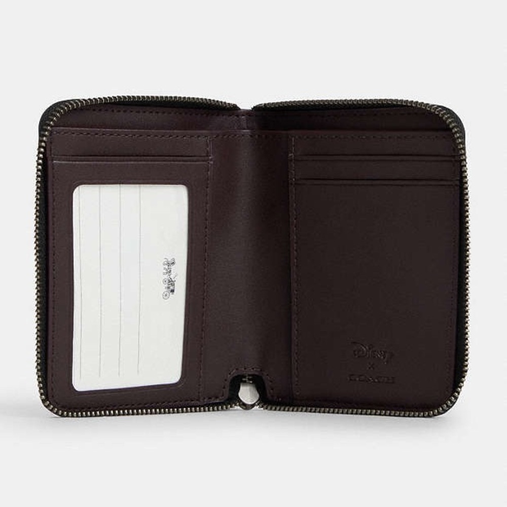 Coach Disney Collab Limited Edition Zip Around Wallet - Printed Canvas NWT $198 - Picture 2 of 9